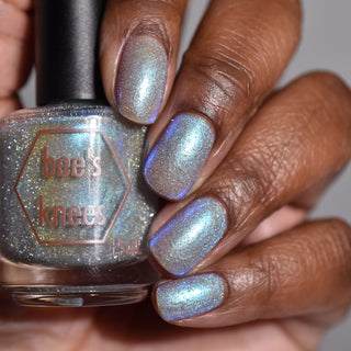 Image provided for Bee's Knees by a paid swatcher featuring the nail polish " Poisoned Fairy Fruit "