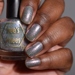 Image provided for Bee's Knees by a paid swatcher featuring the nail polish " Fair Winter Lady "