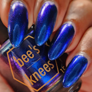 Image provided for Bee's Knees by a paid swatcher featuring the nail polish " You're Making Us Look Bad "