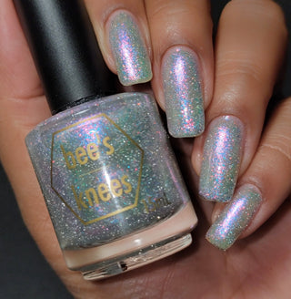 Image provided for Bee's Knees by a paid swatcher featuring the nail polish " Fair Winter Lady "