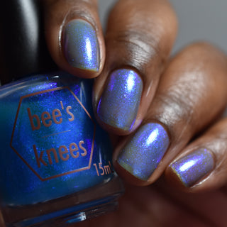 Image provided for Bee's Knees by a paid swatcher featuring the nail polish " Never Fall in Love with Fate "