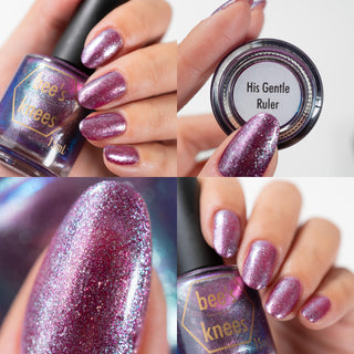 Image provided for Bee's Knees by a paid swatcher featuring the nail polish " His Gentle Ruler "