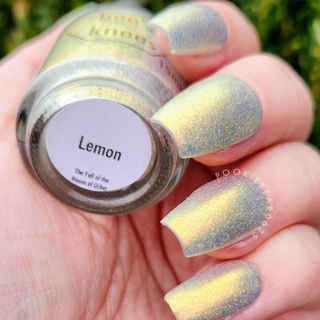 Image provided for Bee's Knees by a paid swatcher featuring the nail polish " Lemon "