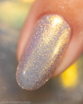 Image provided for Bee's Knees by a paid swatcher featuring the nail polish " Lemon "