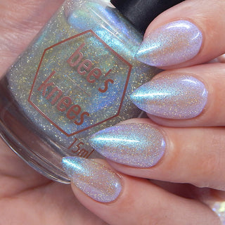 Image provided for Bee's Knees by a paid swatcher featuring the nail polish " Poisoned Fairy Fruit "