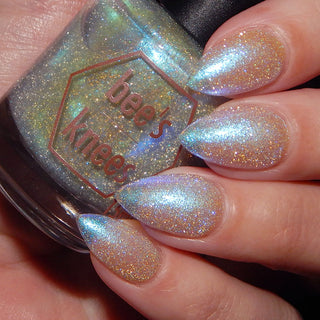 Image provided for Bee's Knees by a paid swatcher featuring the nail polish " Poisoned Fairy Fruit "