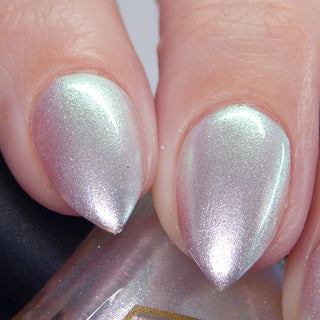 Image provided for Bee's Knees by a paid swatcher featuring the nail polish " Princess of Starlight "