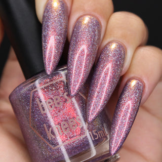 Image provided for Bee's Knees by a paid swatcher featuring the nail polish " Welcome to the Best Day of Your Life "