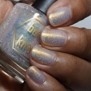 Image provided for Bee's Knees by a paid swatcher featuring the nail polish " Lemon "