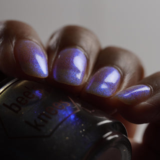 Image provided for Bee's Knees by a paid swatcher featuring the nail polish " Poisoned Fairy Fruit "