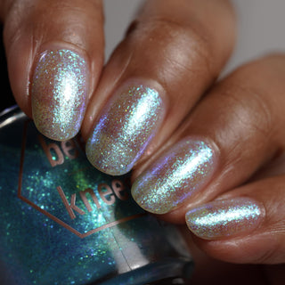 Image provided for Bee's Knees by a paid swatcher featuring the nail polish " Serendipitous Sign "