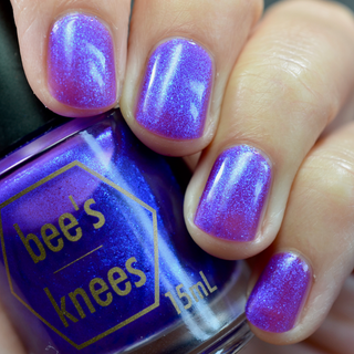 Image provided for Bee's Knees by a paid swatcher featuring the nail polish " Give It Back Tenfold "