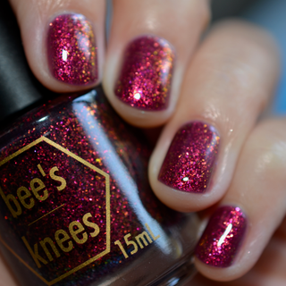 Image provided for Bee's Knees by a paid swatcher featuring the nail polish " Immutable "