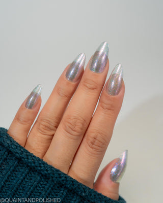 Image provided for Bee's Knees by a paid swatcher featuring the nail polish " Fair Winter Lady "