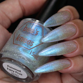 Image provided for Bee's Knees by a paid swatcher featuring the nail polish " Poisoned Fairy Fruit "