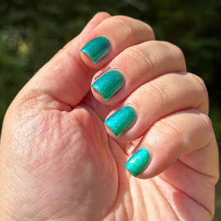 Image provided for Bee's Knees by a paid swatcher featuring the nail polish " A Terrible Price "