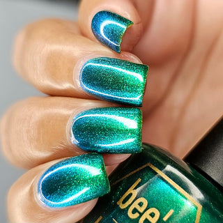 Image provided for Bee's Knees by a paid swatcher featuring the nail polish " A Terrible Price "