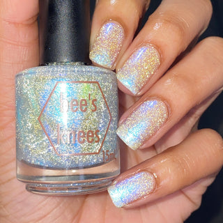 Image provided for Bee's Knees by a paid swatcher featuring the nail polish " Poisoned Fairy Fruit "