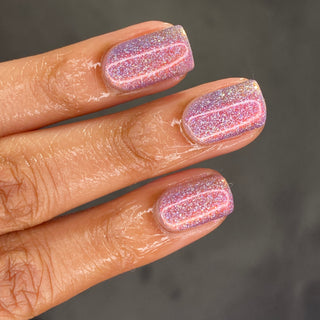 Image provided for Bee's Knees by a paid swatcher featuring the nail polish " Welcome to the Best Day of Your Life "