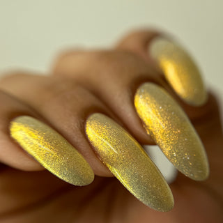 Image provided for Bee's Knees by a paid swatcher featuring the nail polish " Lemon "