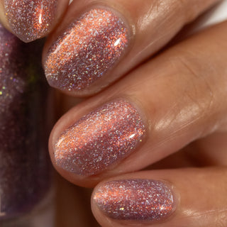 Image provided for Bee's Knees by a paid swatcher featuring the nail polish " Welcome to the Best Day of Your Life "