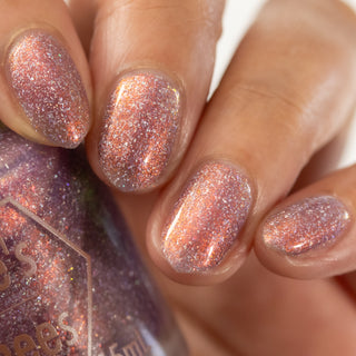 Image provided for Bee's Knees by a paid swatcher featuring the nail polish " Welcome to the Best Day of Your Life "