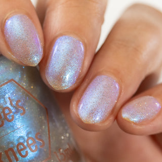 Image provided for Bee's Knees by a paid swatcher featuring the nail polish " Poisoned Fairy Fruit "