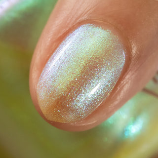 Image provided for Bee's Knees by a paid swatcher featuring the nail polish " Mirth "