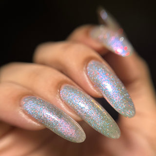 Image provided for Bee's Knees by a paid swatcher featuring the nail polish " Fair Winter Lady "