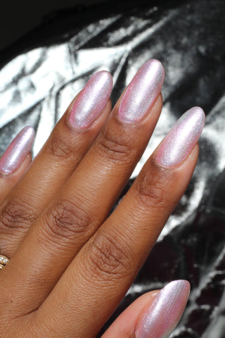 Image provided for Bee's Knees by a paid swatcher featuring the nail polish " Princess of Starlight "