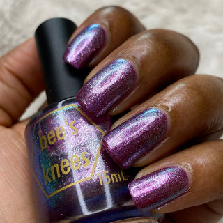 Image provided for Bee's Knees by a paid swatcher featuring the nail polish " His Gentle Ruler "