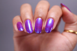 Image provided for Bee's Knees by a paid swatcher featuring the nail polish " Give It Back Tenfold "