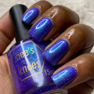 Image provided for Bee's Knees by a paid swatcher featuring the nail polish " Secrets "