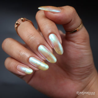 Image provided for Bee's Knees by a paid swatcher featuring the nail polish " Mirth "