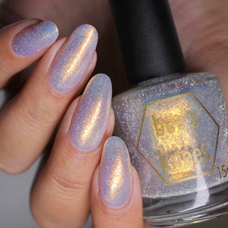 Image provided for Bee's Knees by a paid swatcher featuring the nail polish " Lemon "