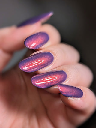 Image provided for Bee's Knees by a paid swatcher featuring the nail polish " Reckless "