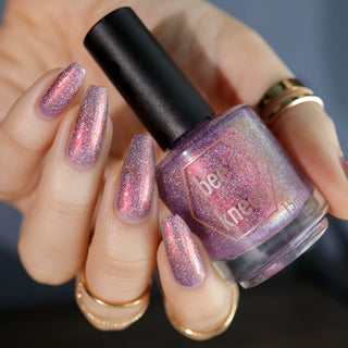 Image provided for Bee's Knees by a paid swatcher featuring the nail polish " Welcome to the Best Day of Your Life "