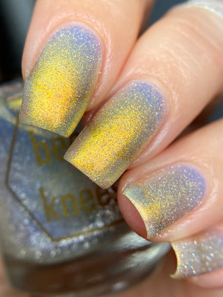 Image provided for Bee's Knees by a paid swatcher featuring the nail polish " Lemon "