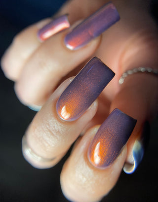 Image provided for Bee's Knees by a paid swatcher featuring the nail polish " Reckless "