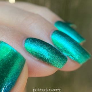 Image provided for Bee's Knees by a paid swatcher featuring the nail polish " A Terrible Price "