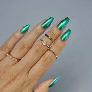 Image provided for Bee's Knees by a paid swatcher featuring the nail polish " A Terrible Price "