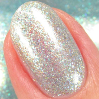 Image provided for Bee's Knees by a paid swatcher featuring the nail polish " Fair Winter Lady "