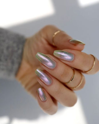 Image provided for Bee's Knees by a paid swatcher featuring the nail polish " Fair Winter Lady "