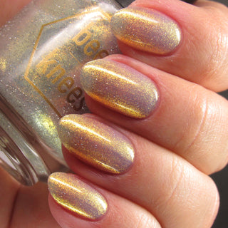 Image provided for Bee's Knees by a paid swatcher featuring the nail polish " Lemon "