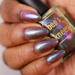 Image provided for Bee's Knees by a paid swatcher featuring the nail polish " A Dragon Without a Rider is a Tragedy "