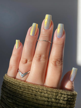 Image provided for Bee's Knees by a paid swatcher featuring the nail polish " Lemon "