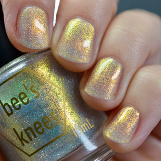 Image provided for Bee's Knees by a paid swatcher featuring the nail polish " Lemon "