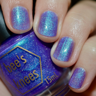 Image provided for Bee's Knees by a paid swatcher featuring the nail polish " Secrets "