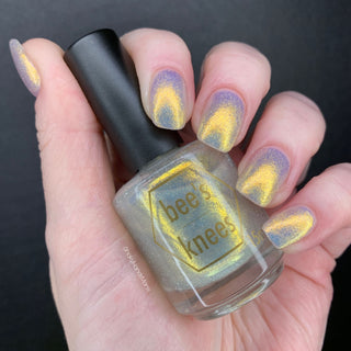 Image provided for Bee's Knees by a paid swatcher featuring the nail polish " Lemon "